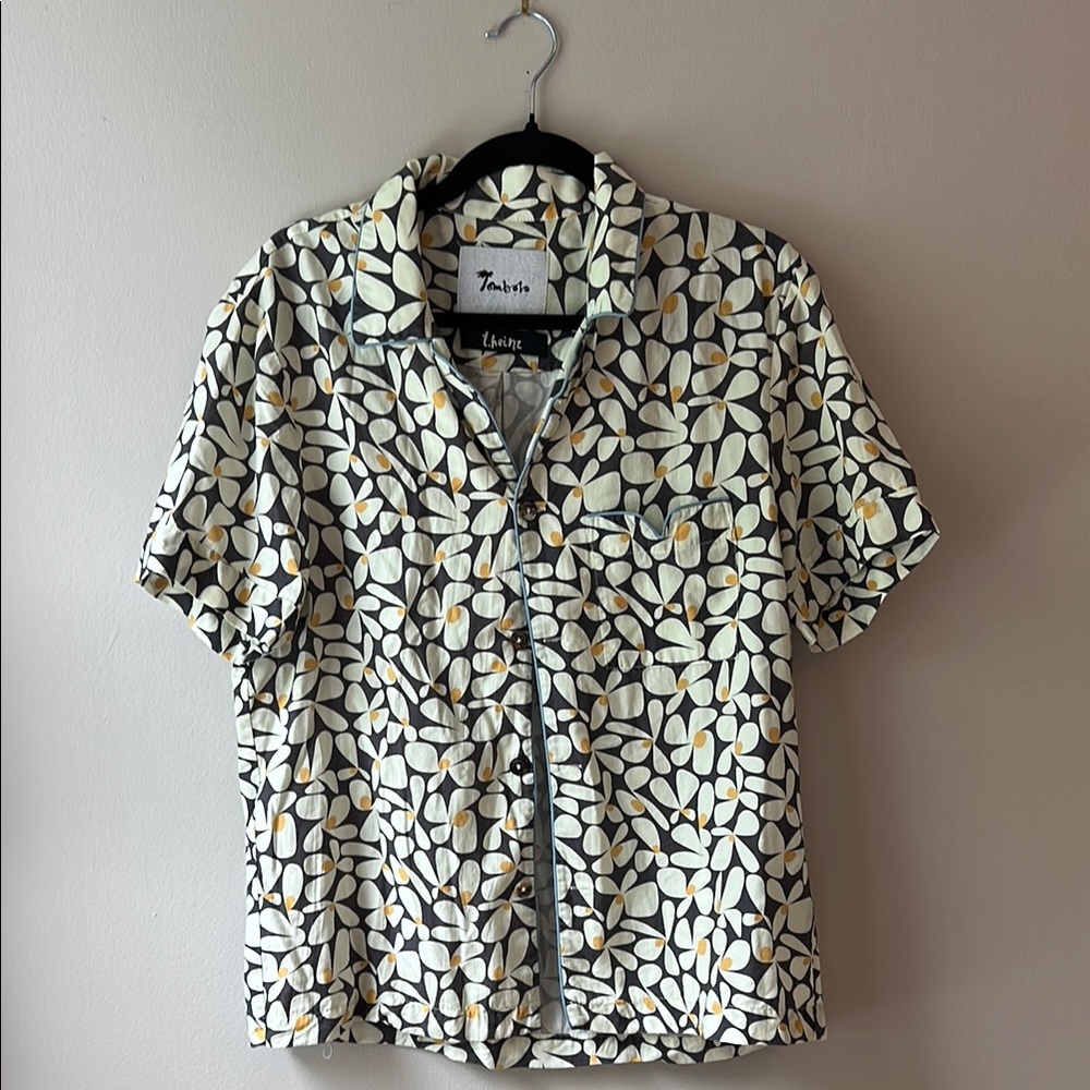 Tombolo Floral Short Sleeve Shirt - Small - Resort, Lightweight, Summer